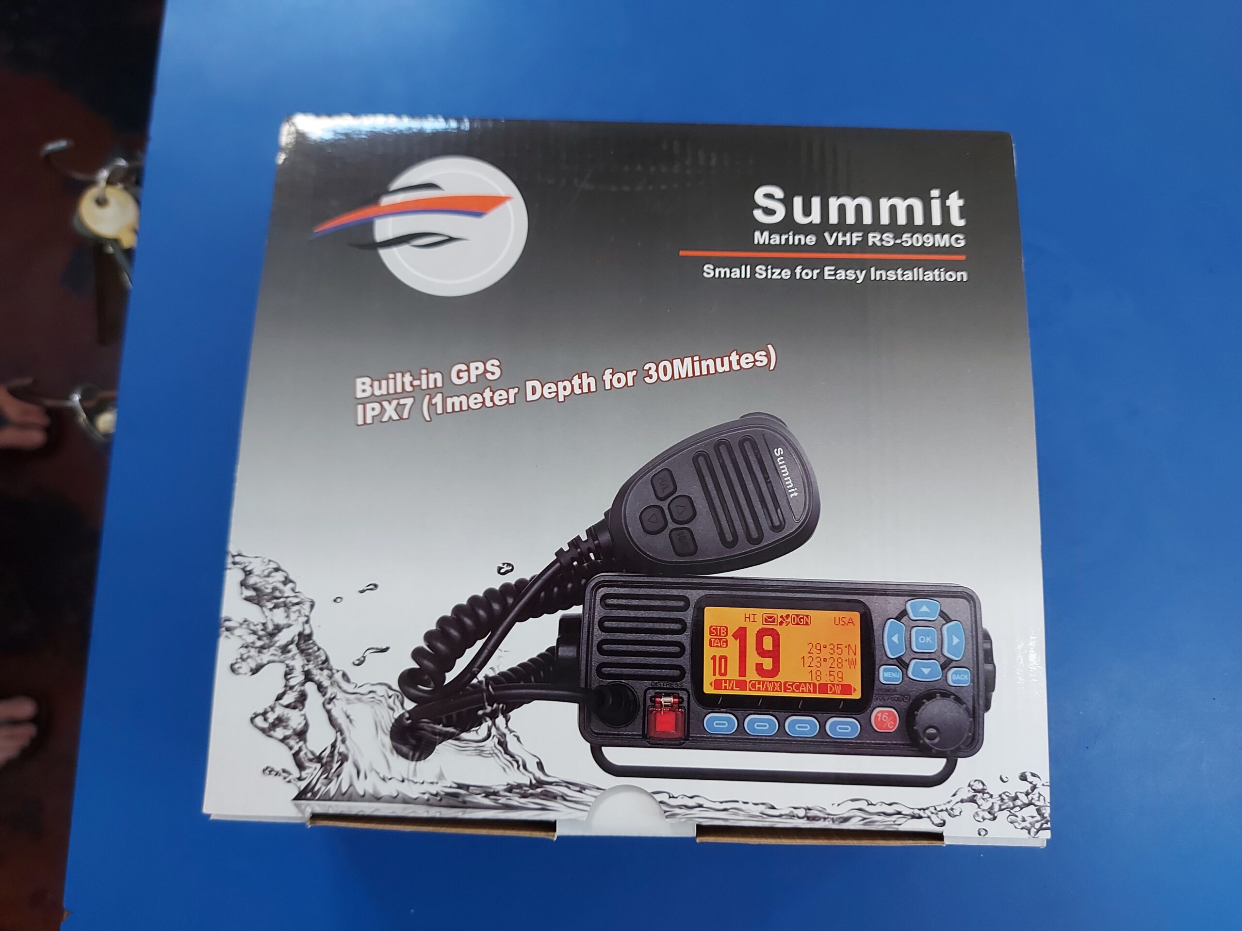 Summit RS509-MG Fixed Mount Marine VHF Radio with Integrated GPS