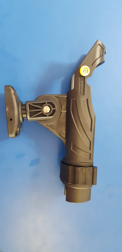 Adjustable Black Fishing Rod Holder for Boats - Heavy Duty Marine Grade