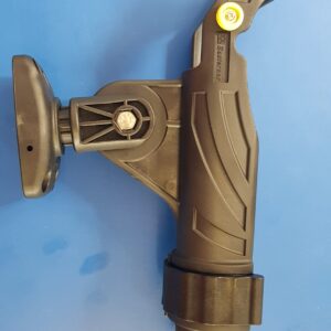 Adjustable Black Fishing Rod Holder for Boats - Heavy Duty Marine Grade
