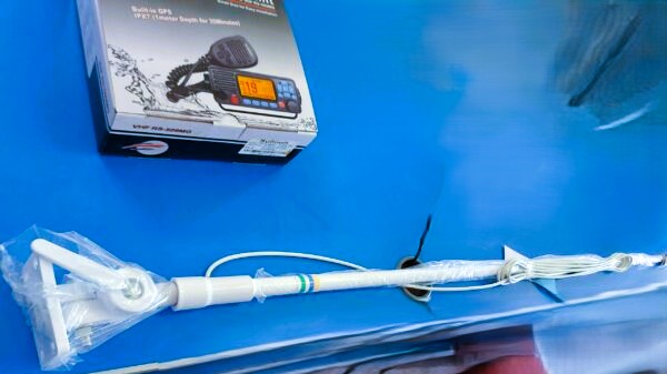 Summit RS-509MG Marine VHF Radio and Antenna Combo with GPS and DSC