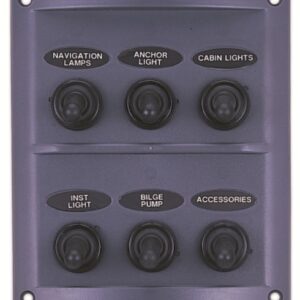 Waterproof 6-Way Marine Toggle Switch