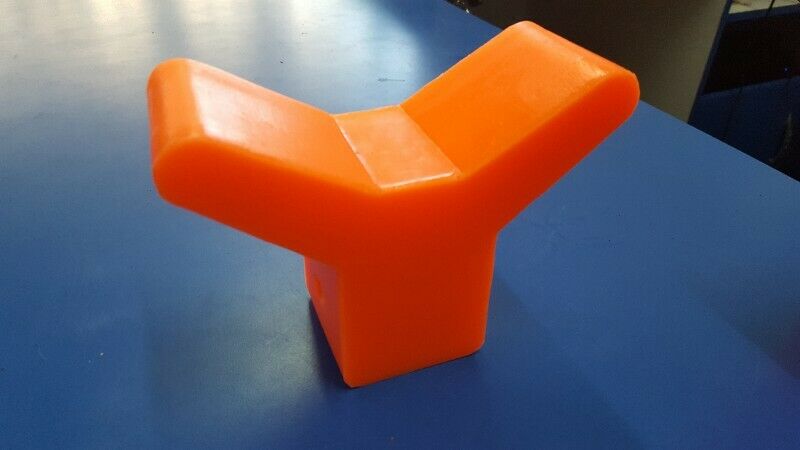 Orange Boat Trailer V-Block Bow Stopper - Heavy Duty Hull Protector